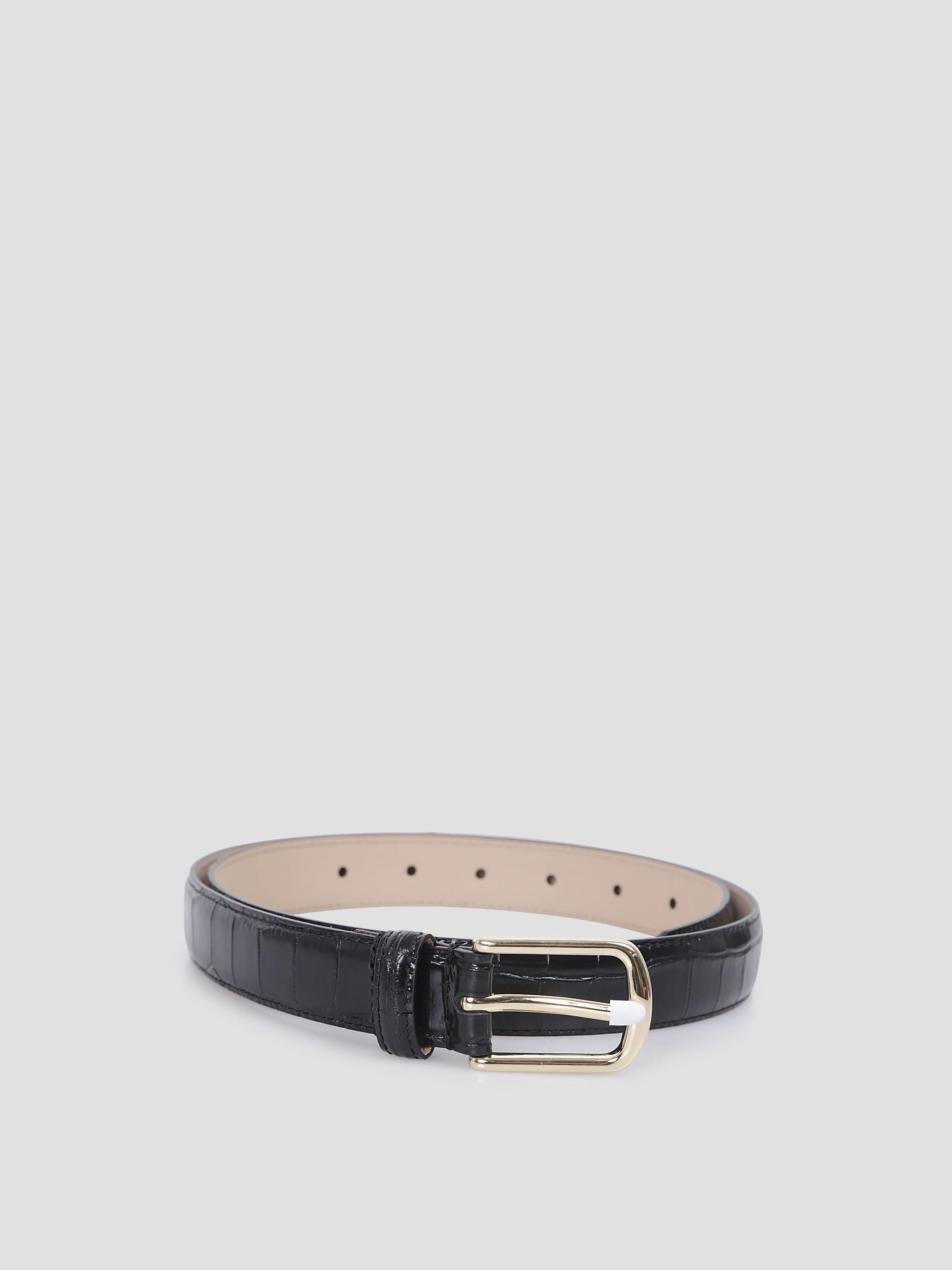 Dione croc leather belt