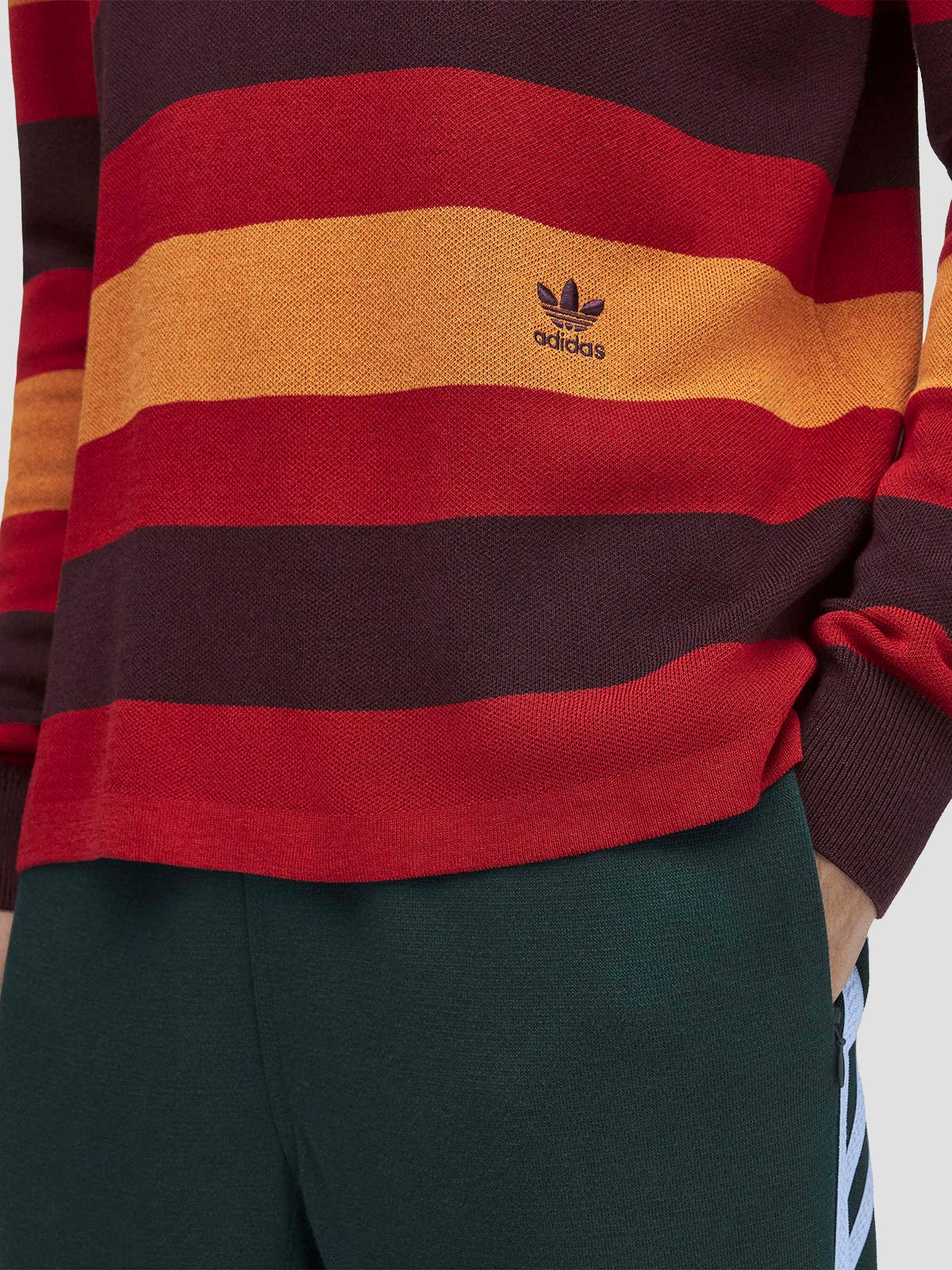 Wales bonner striped knit long-sleeve top multicol