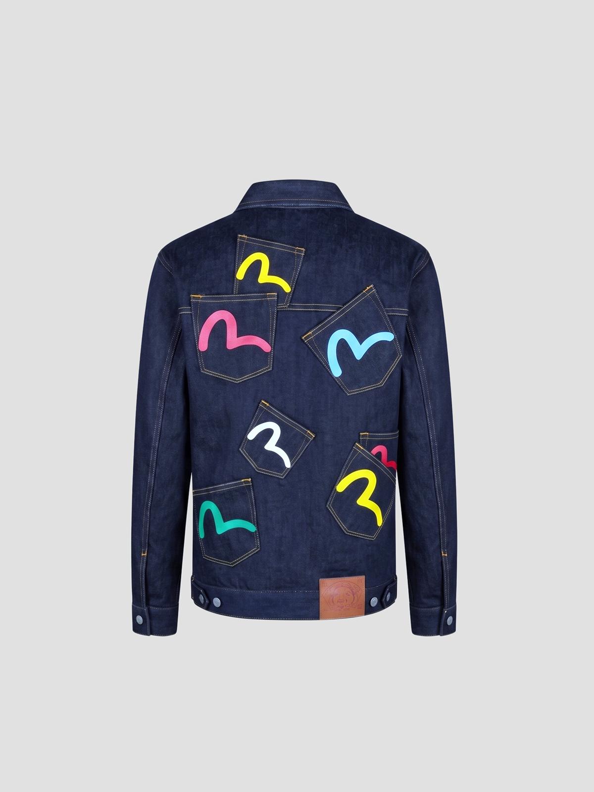 Ht, multi-pocket denim jacket