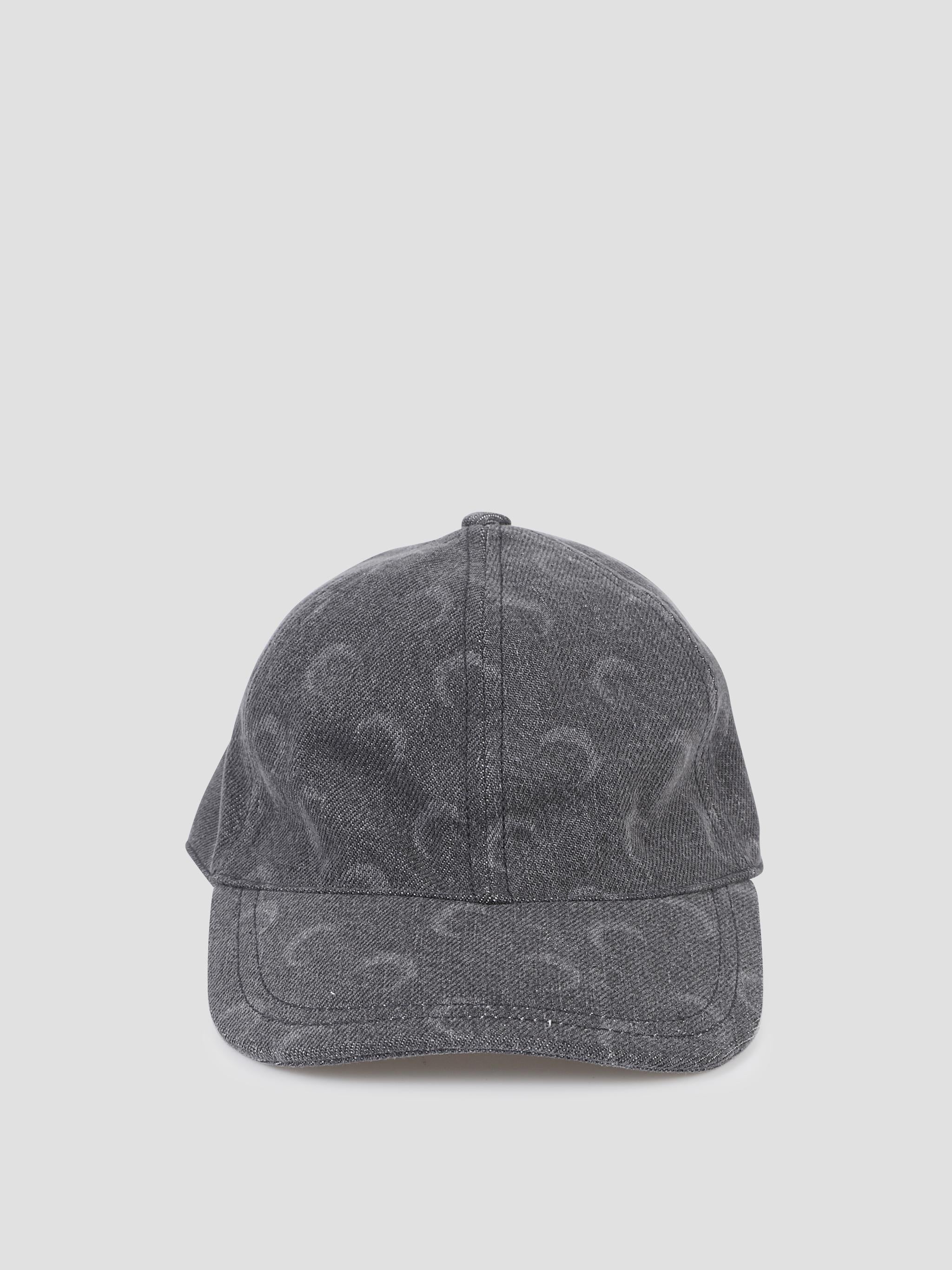 Moon laser denim baseball cap