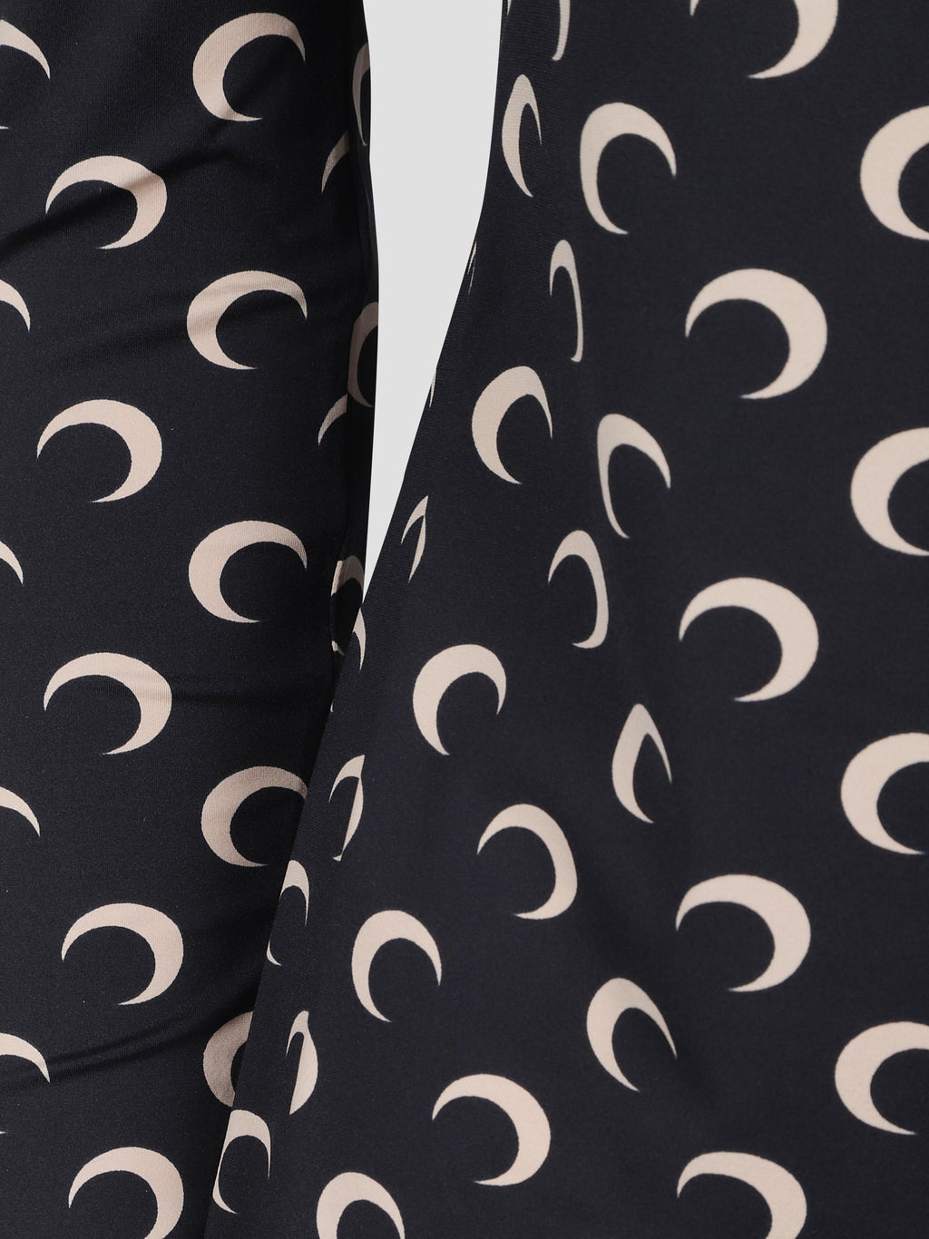 Moon printed high-neck jersey top