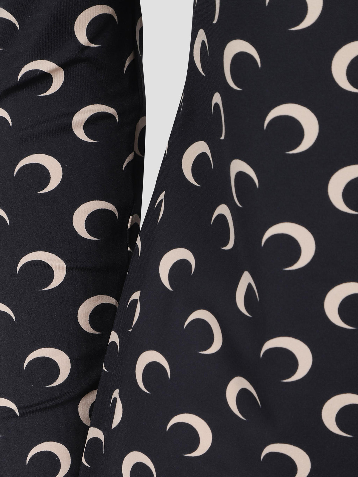 Moon printed high-neck jersey top