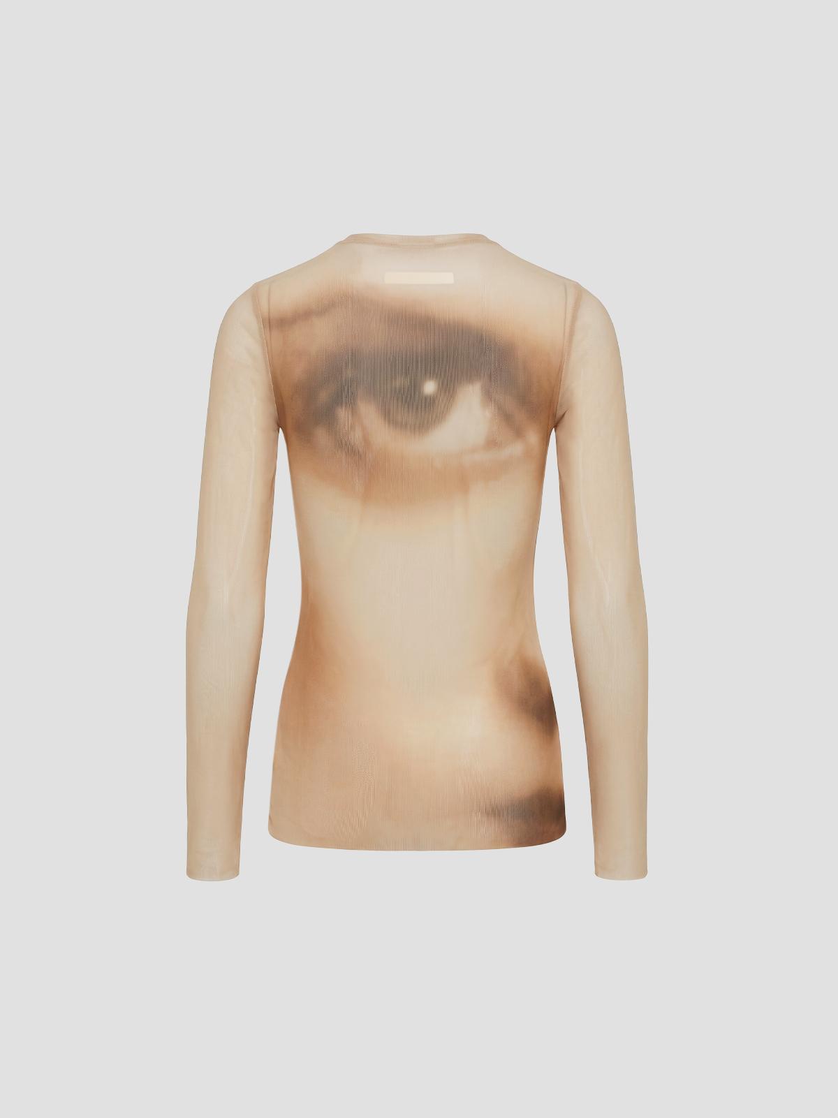 Long sleeves top printed "face"