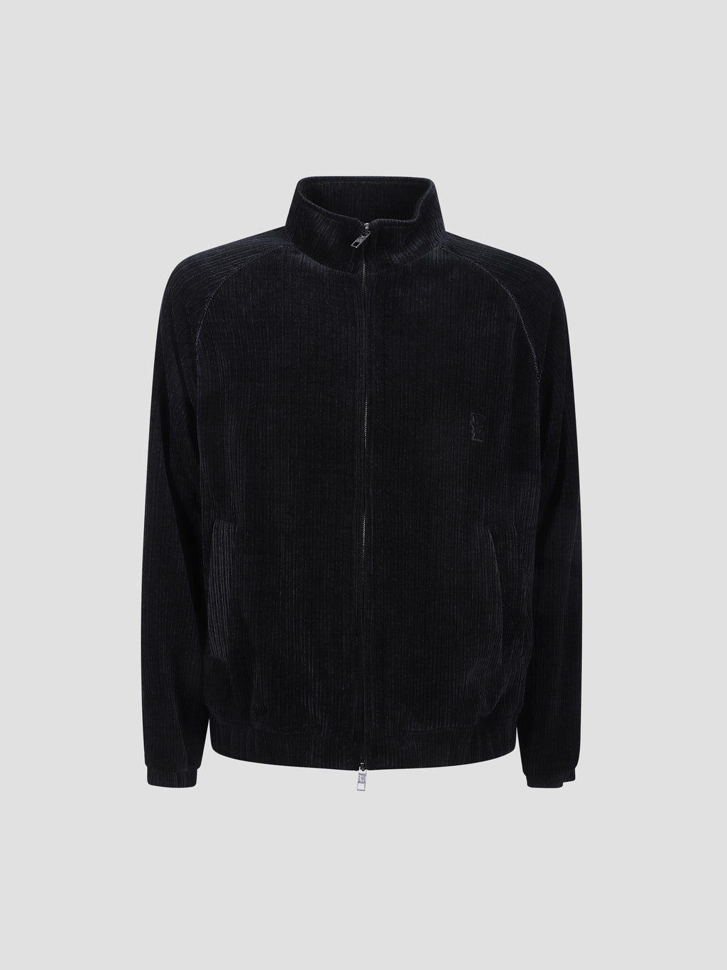Velour corduroy track jacket