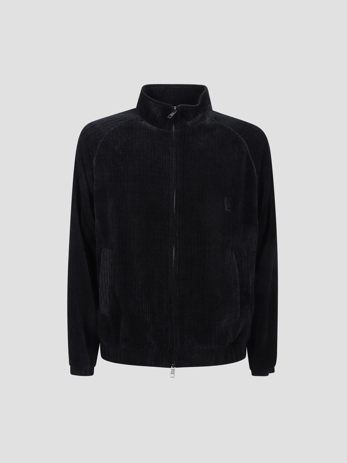 Velour corduroy track jacket