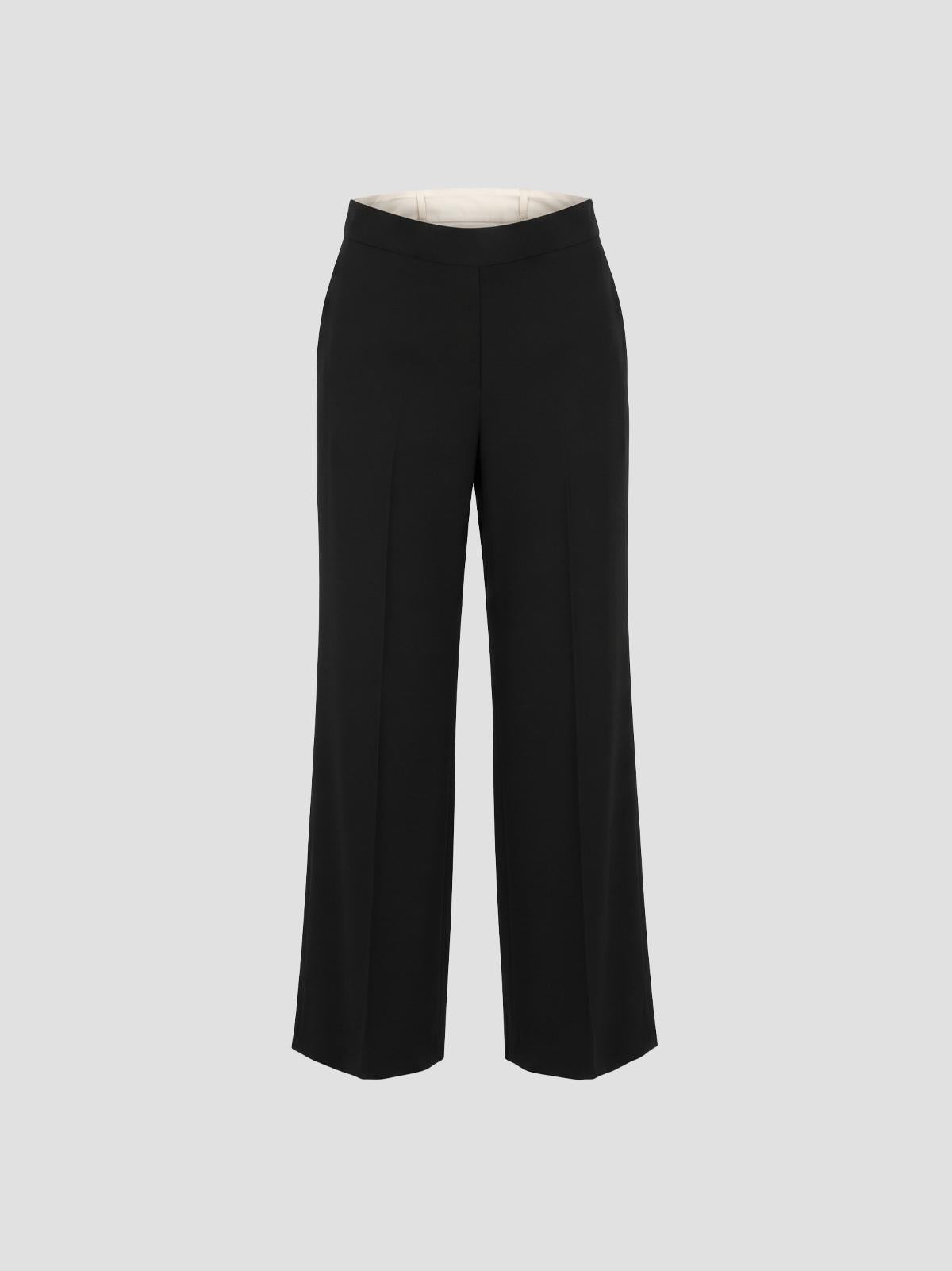 Double waistband trousers