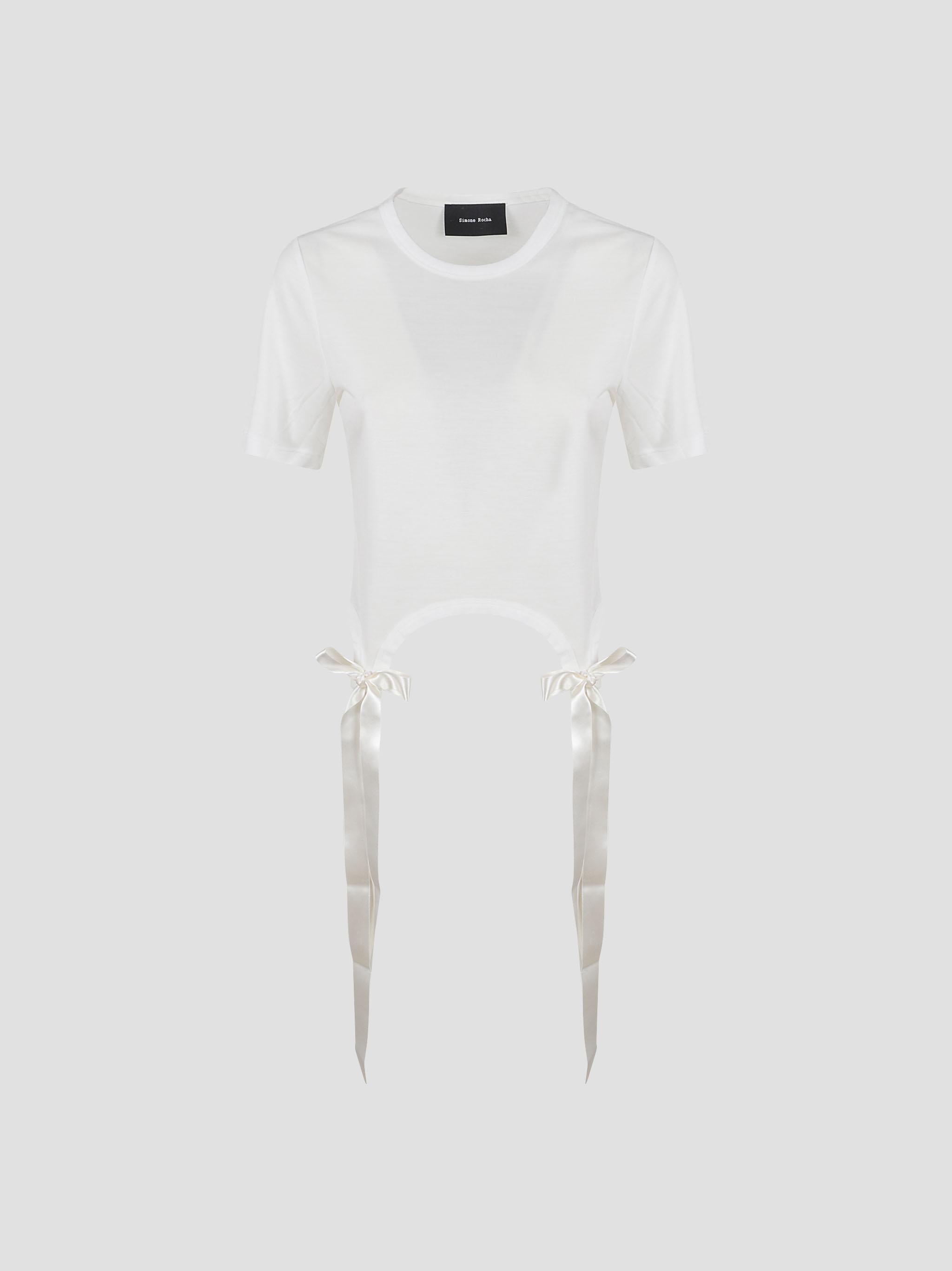 Easy short sleeve t-shirt w/ bow tails