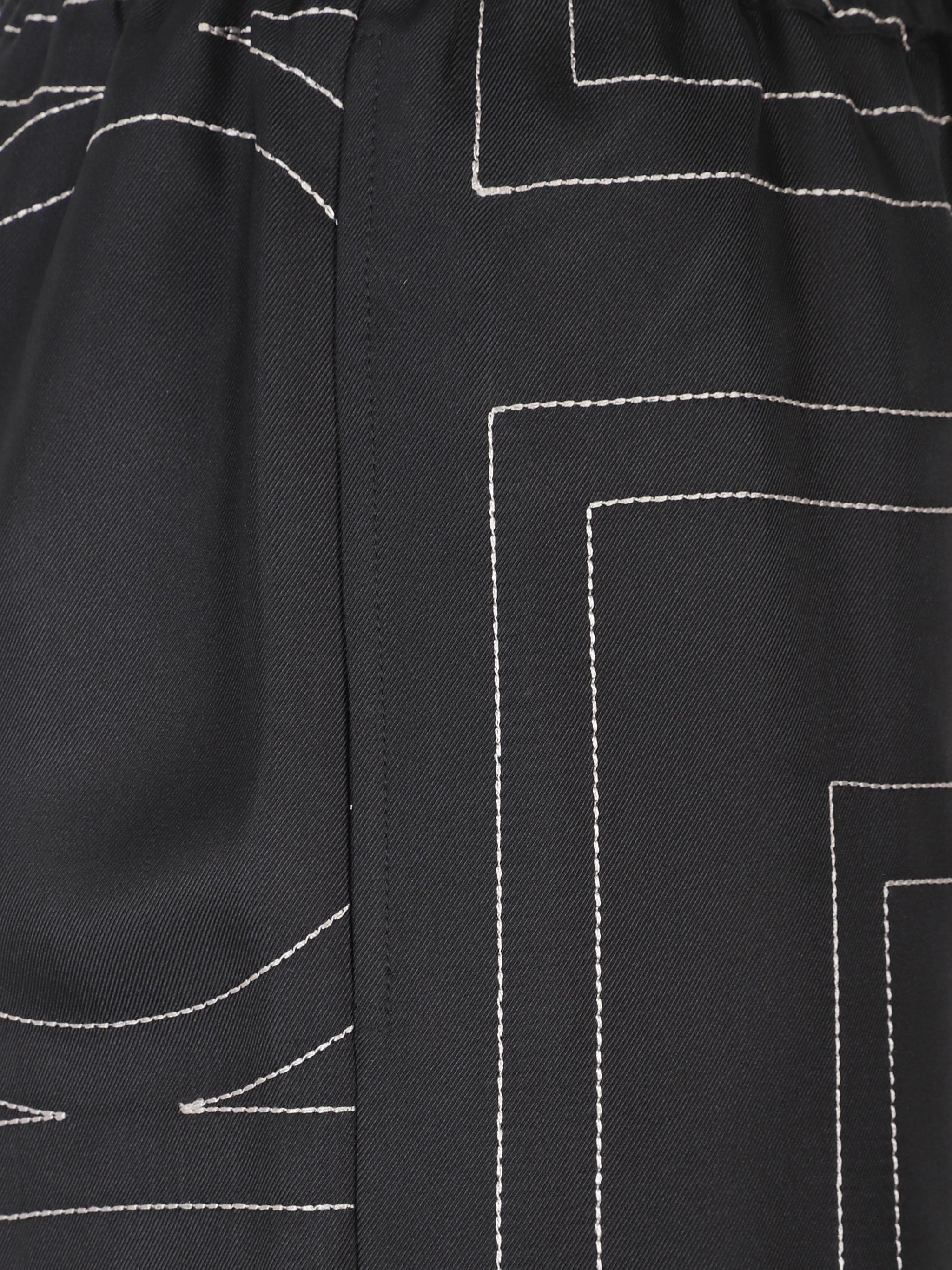 Monogram silk pj bottoms