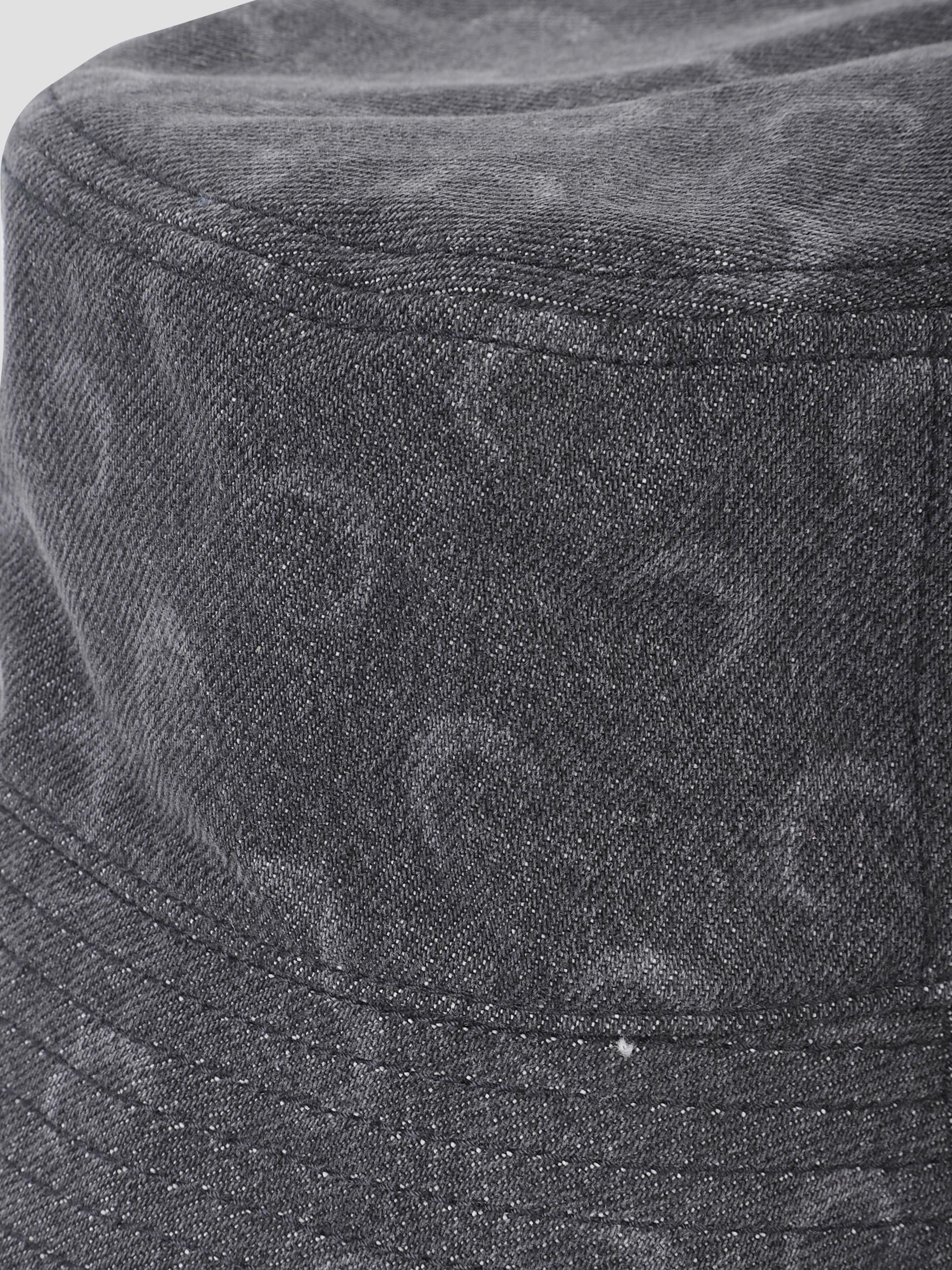Moon laser denim bucket hat
