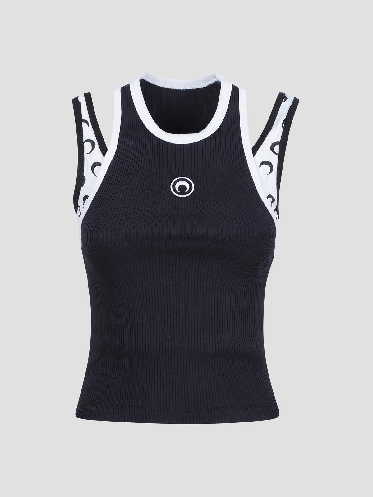 Layered jersey tank top