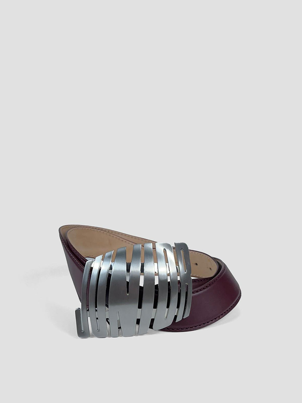 Jean Paul Gaultier Wavy belt in red