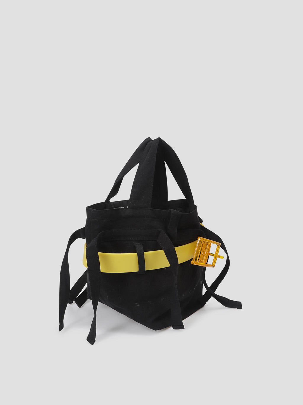 Accessory belted strappy tote bag mini