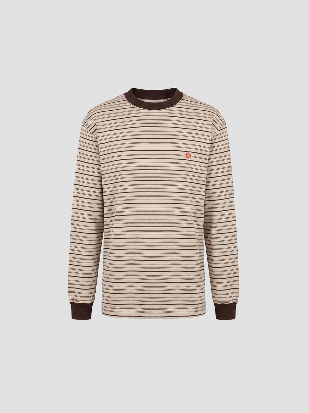 Danton Tcb_long sleeve t-shirt in brown
