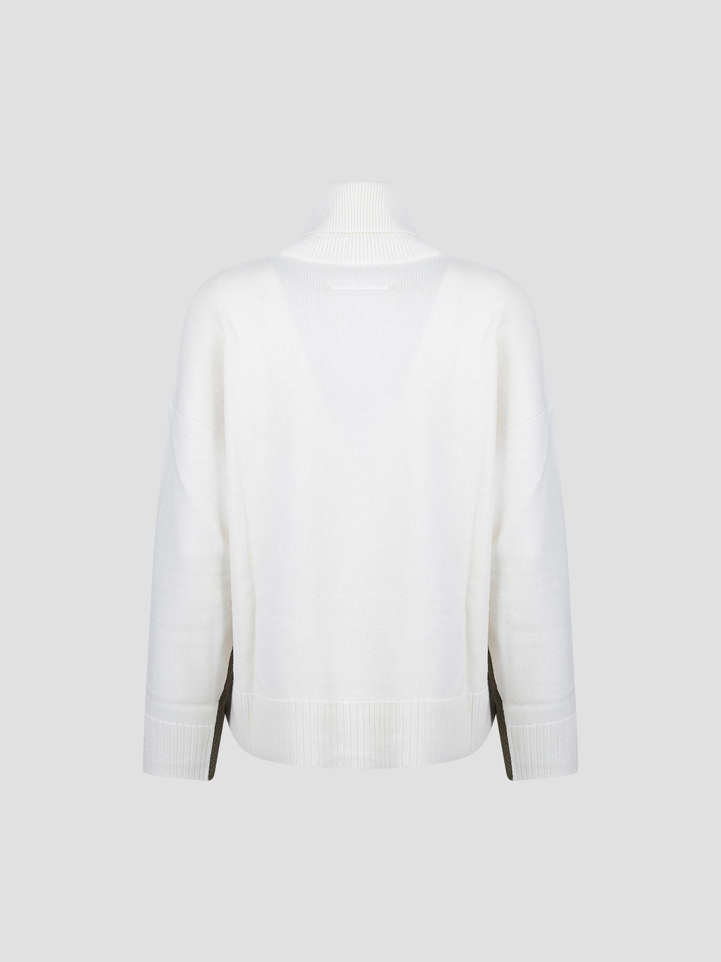 Moved pattern wool turtleneck