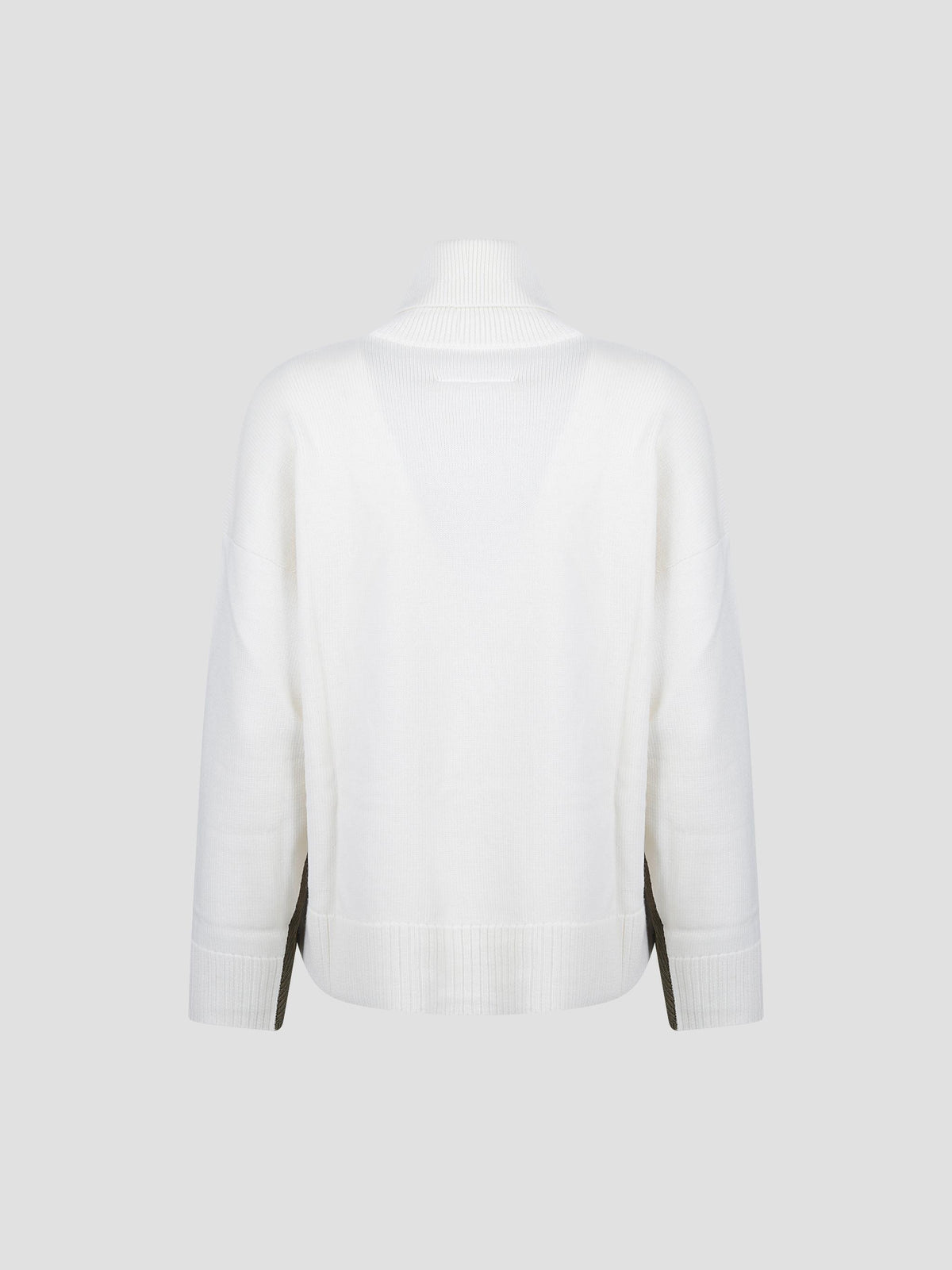 Moved pattern wool turtleneck