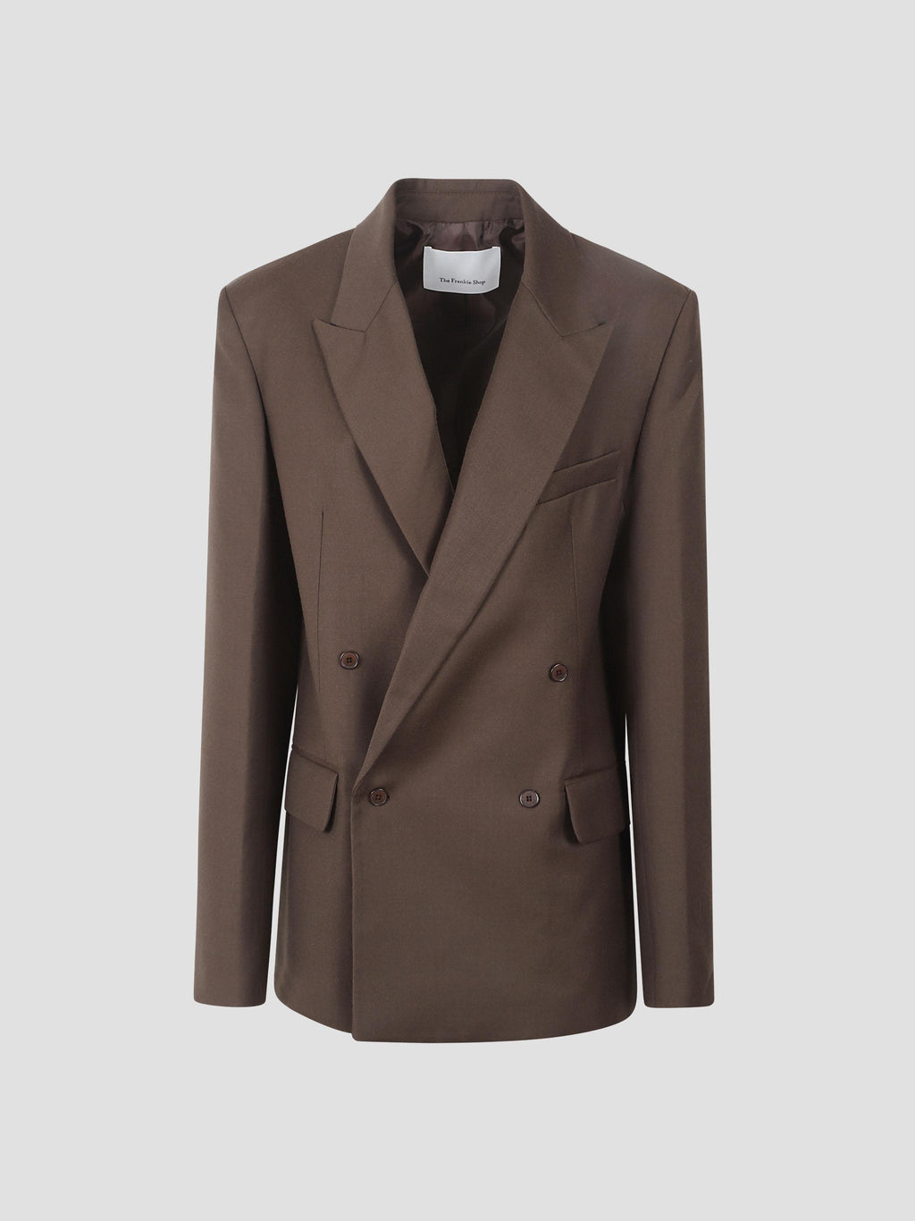 Newark flannel double breasted blazer