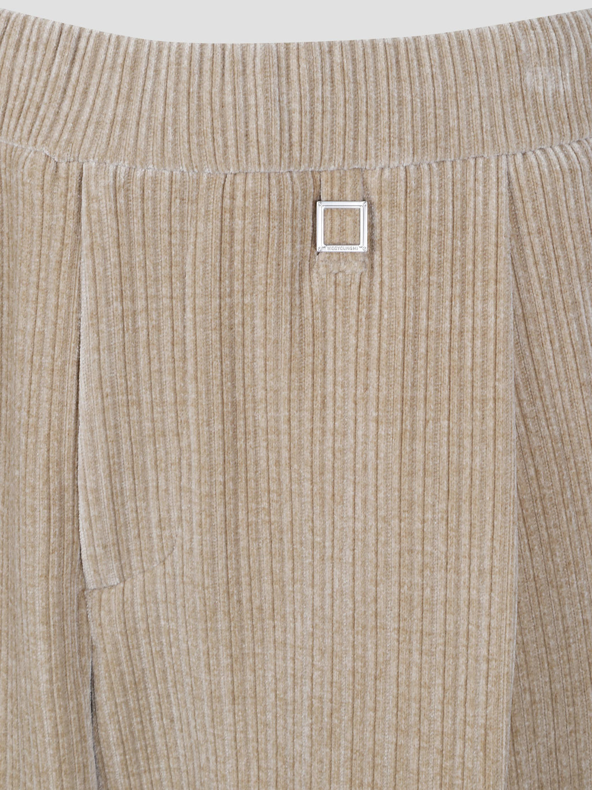 Velour corduroy track trousers