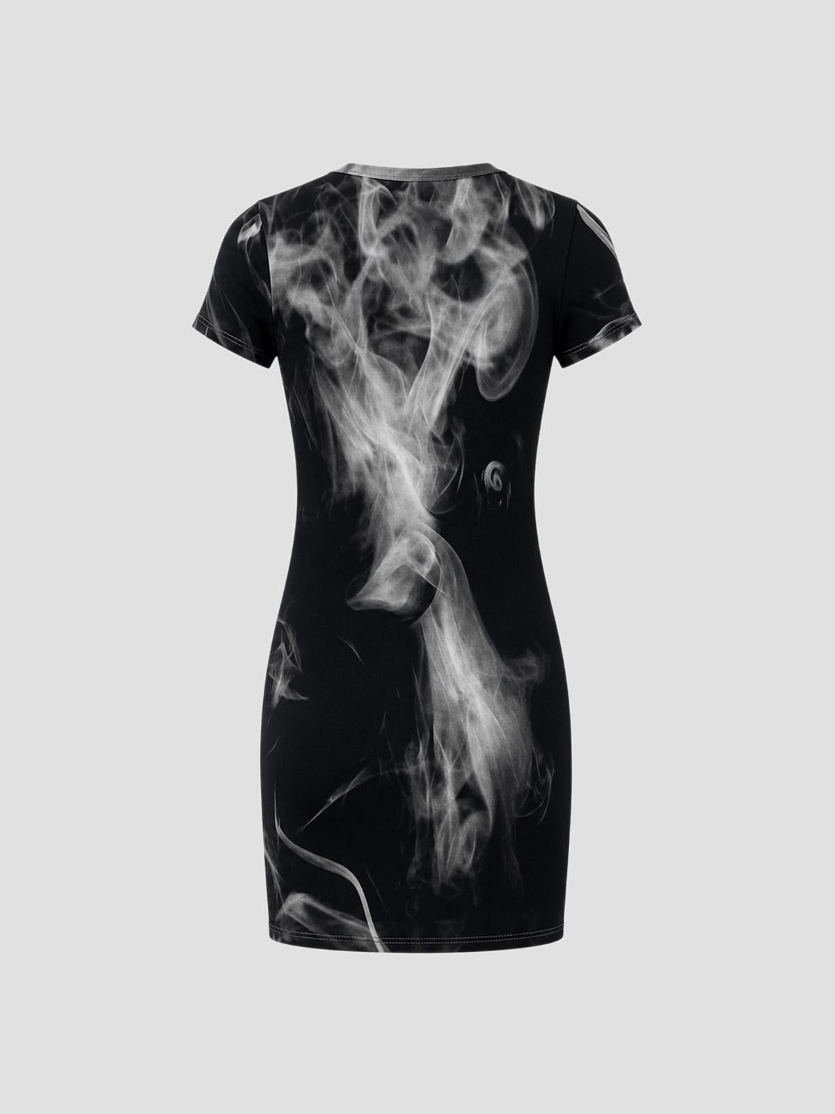 Short dress printed "smoking women"