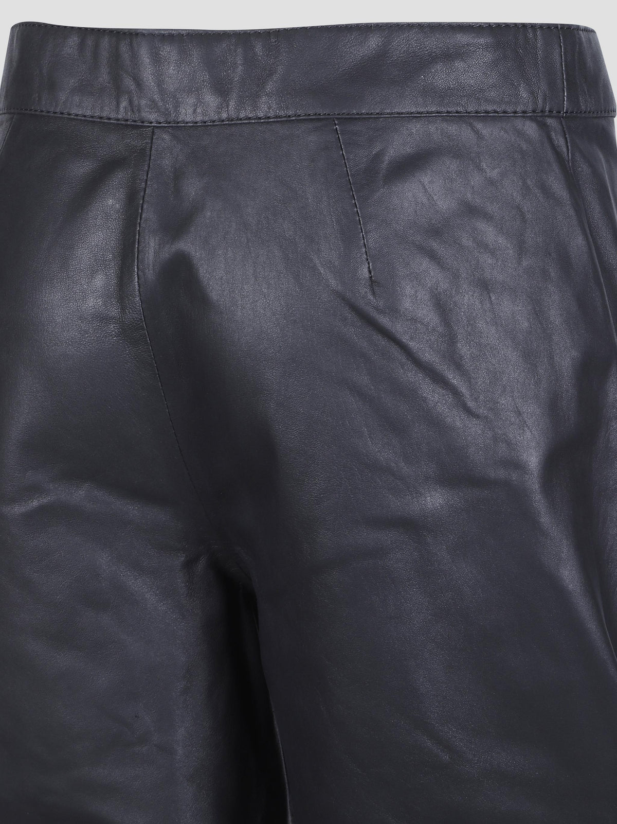 Jessa ruched leather trousers
