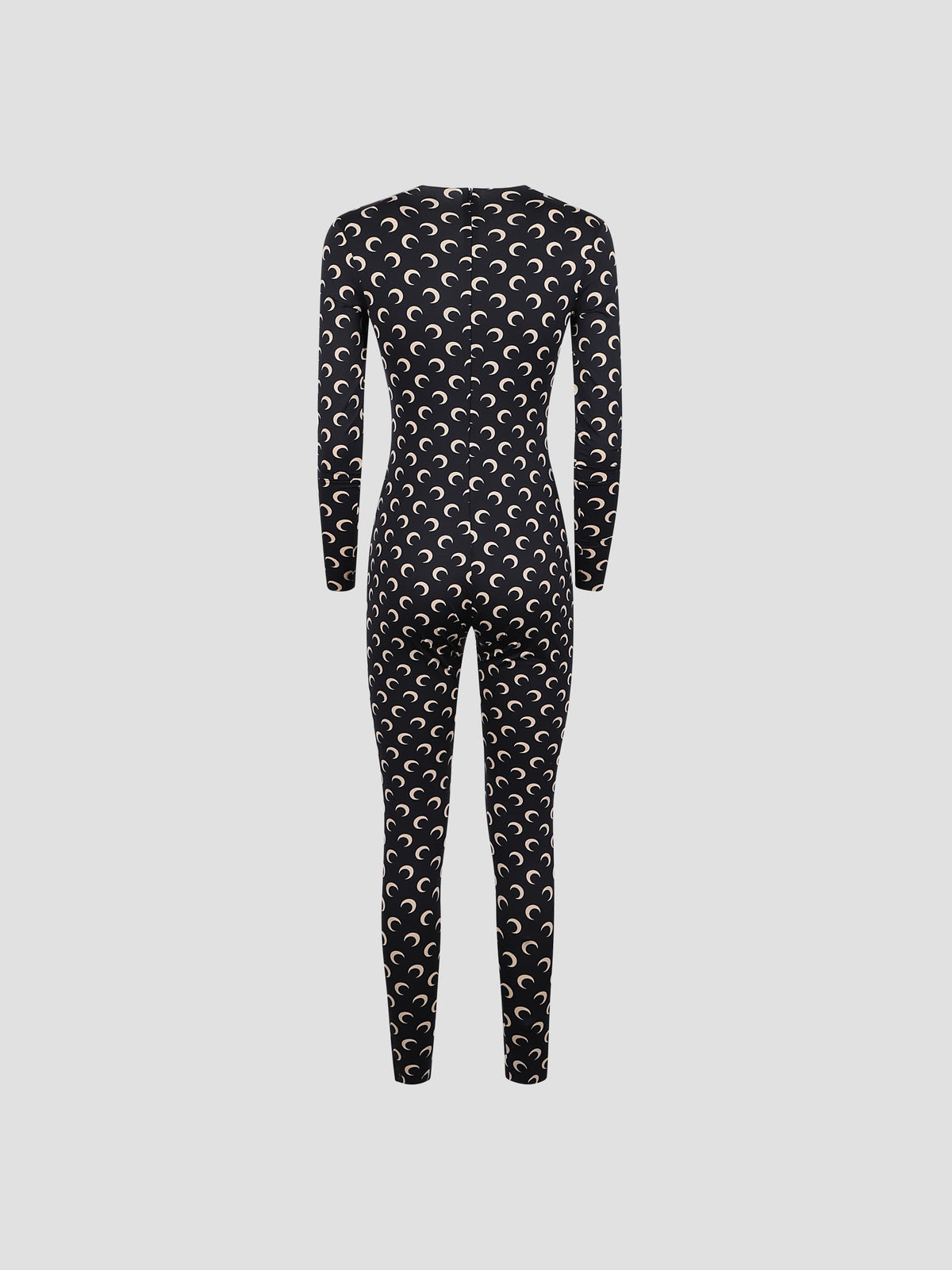 Moon printed jersey catsuit