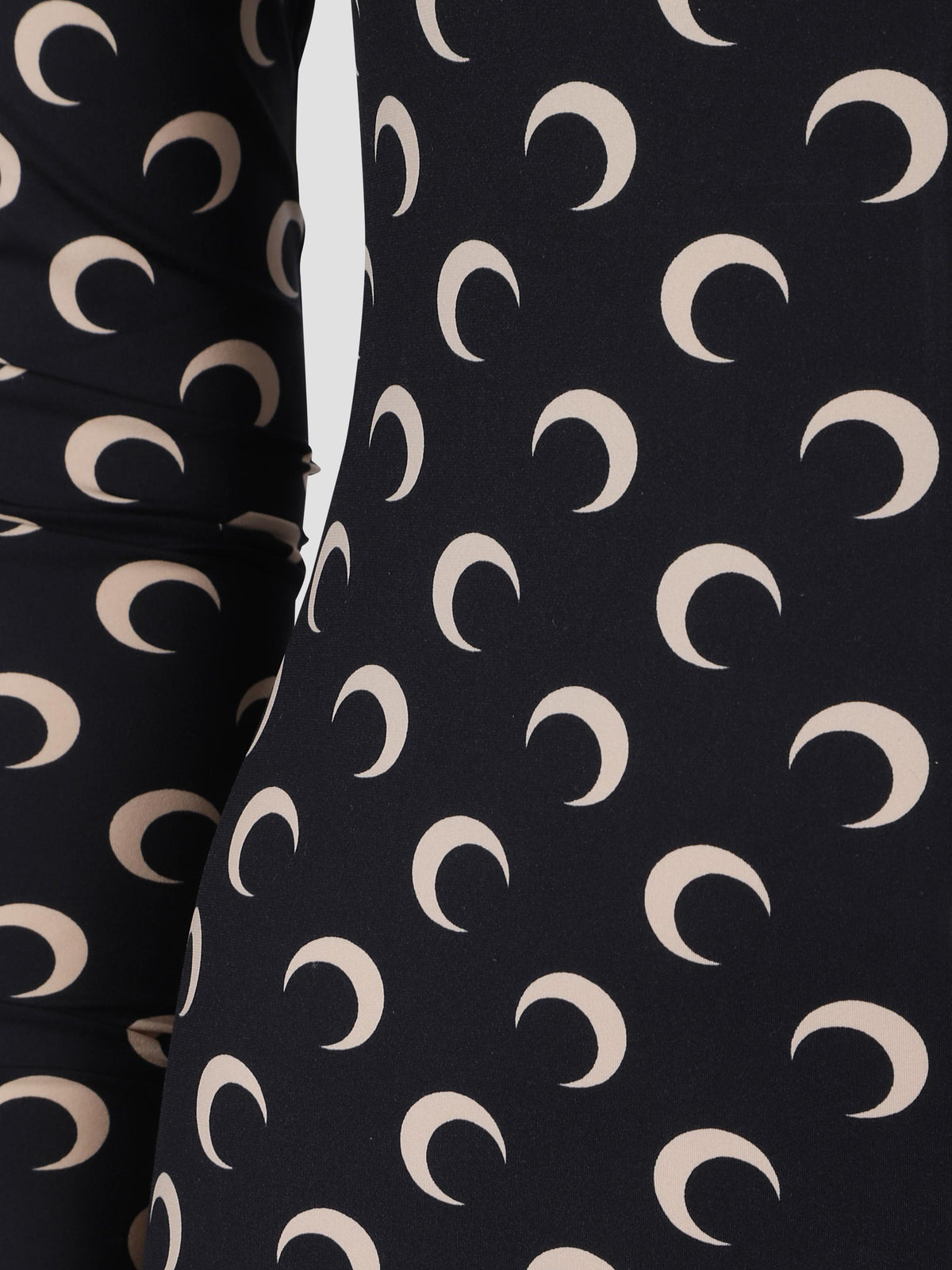 Moon printed jersey catsuit