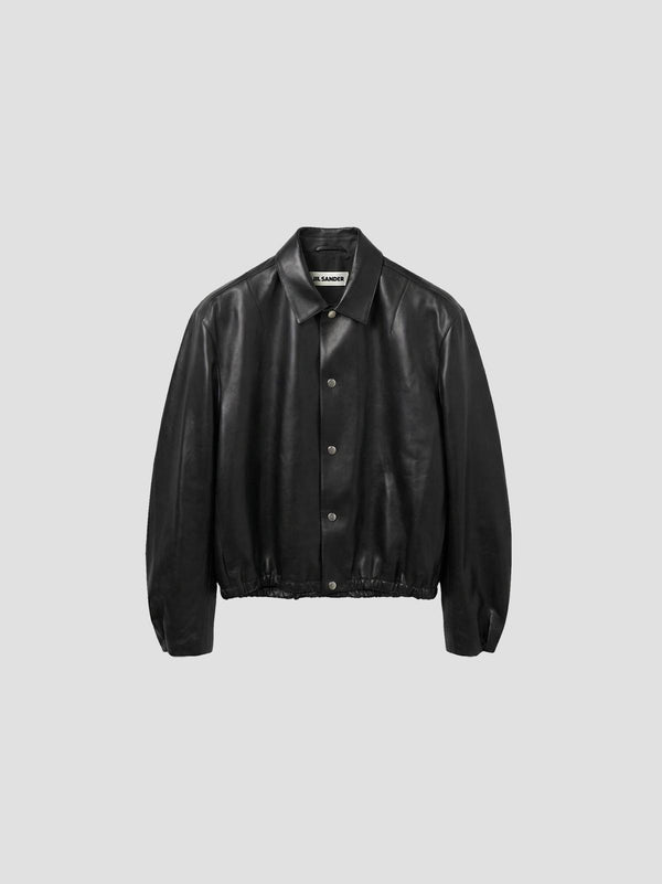 Leather blouson