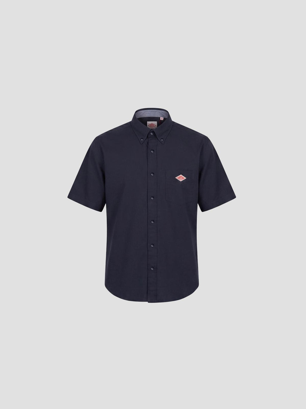 Danton Rny_dot button b.d. shirt s/s in blue
