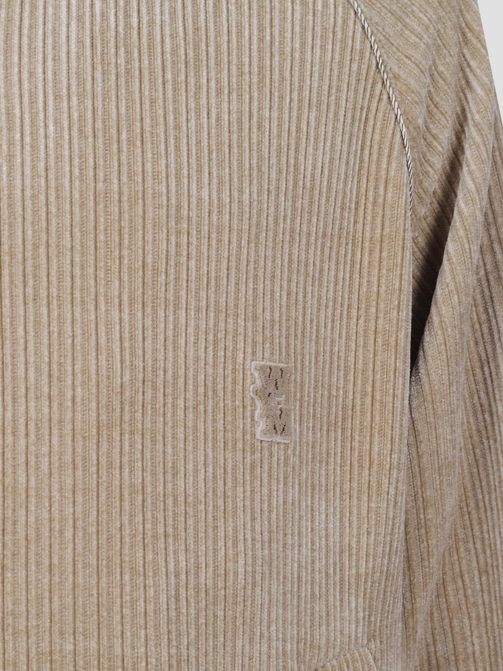 Velour corduroy track jacket