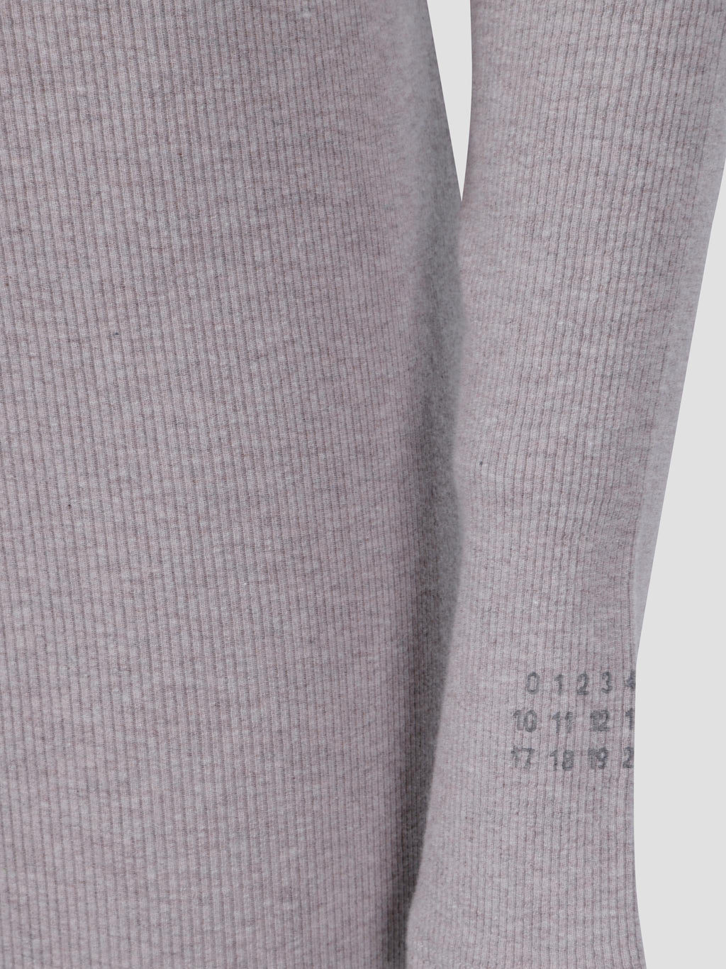 Asymmetric-neck ribbed midi dress