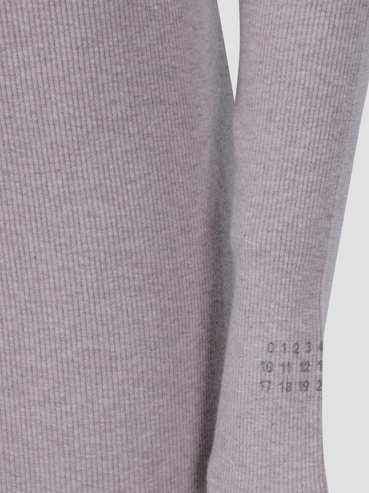 Asymmetric-neck ribbed midi dress