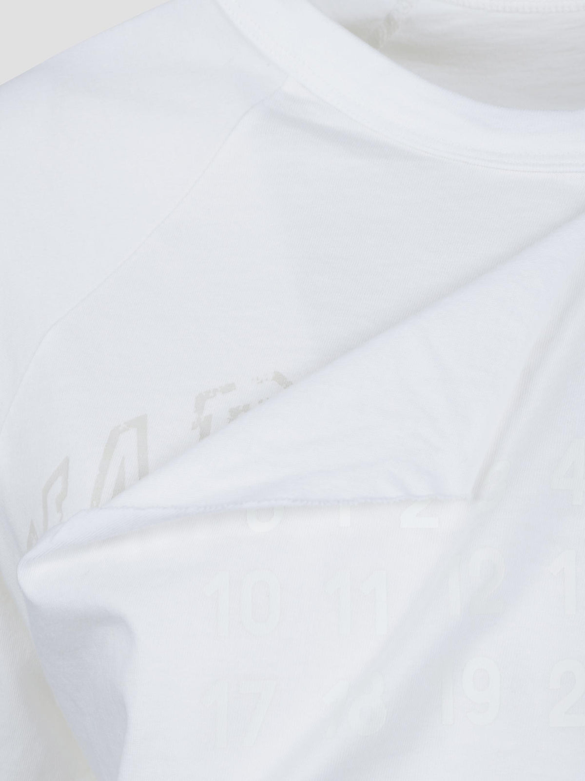Distressed logo cotton t-shirt