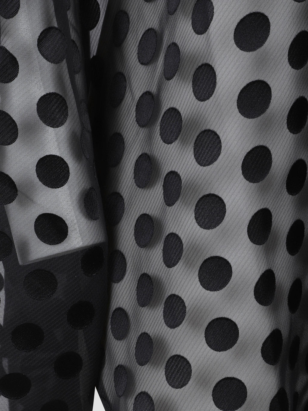 Peri sheer tie-neck shirt