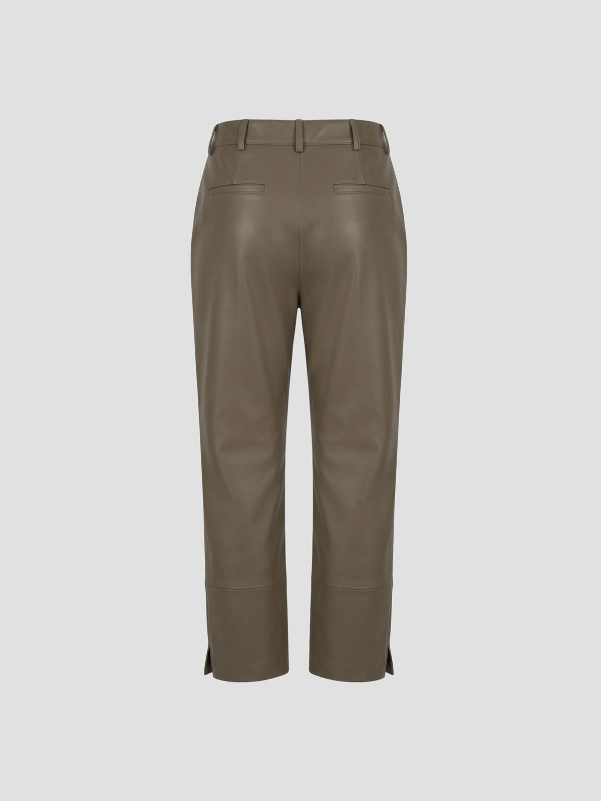 Lior leather capri pants