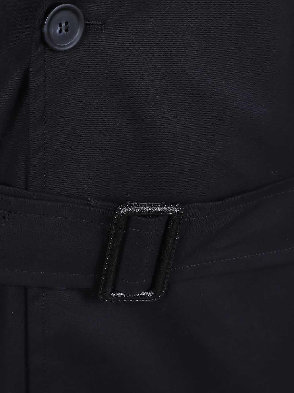 Belted cotton trench coat