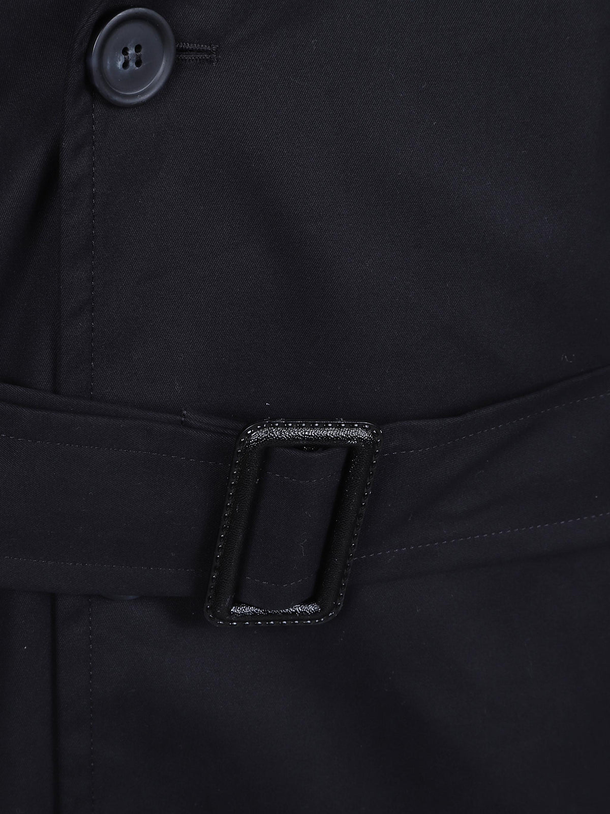 Belted cotton trench coat