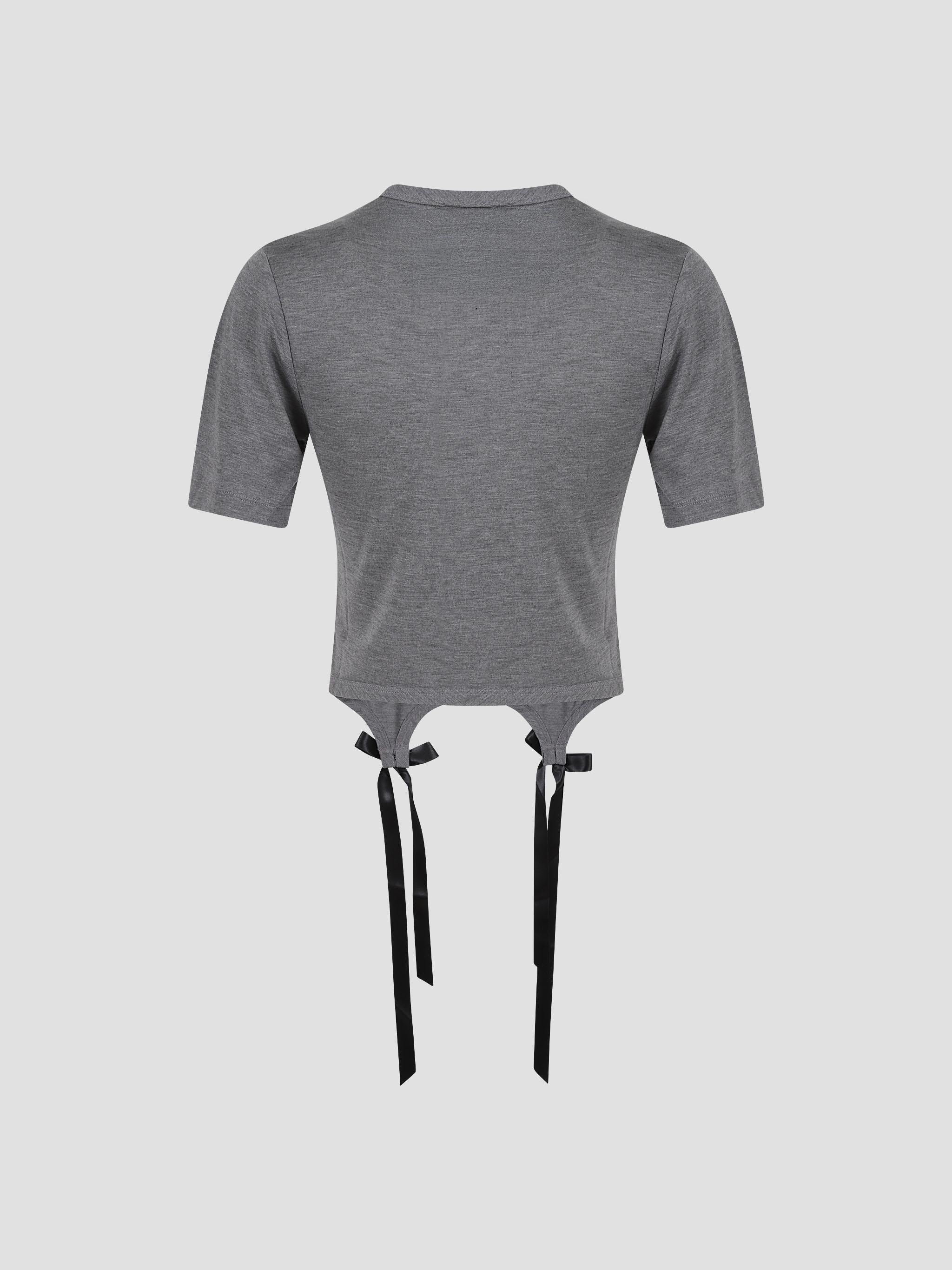 Easy short sleeve t-shirt w/ bow tails