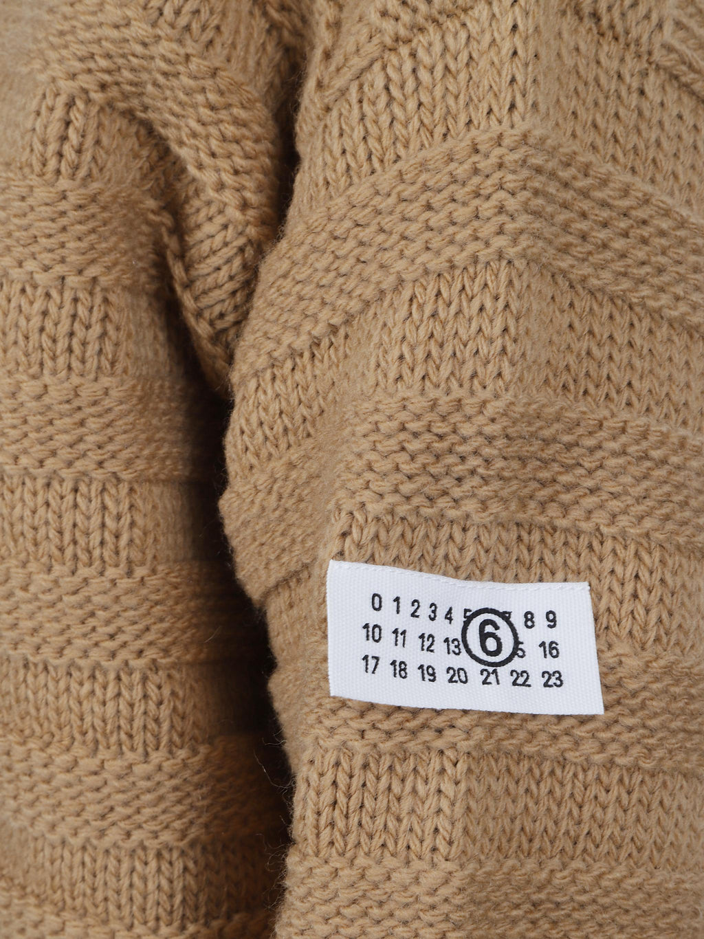 Distressed wool-blend crew-neck sweater