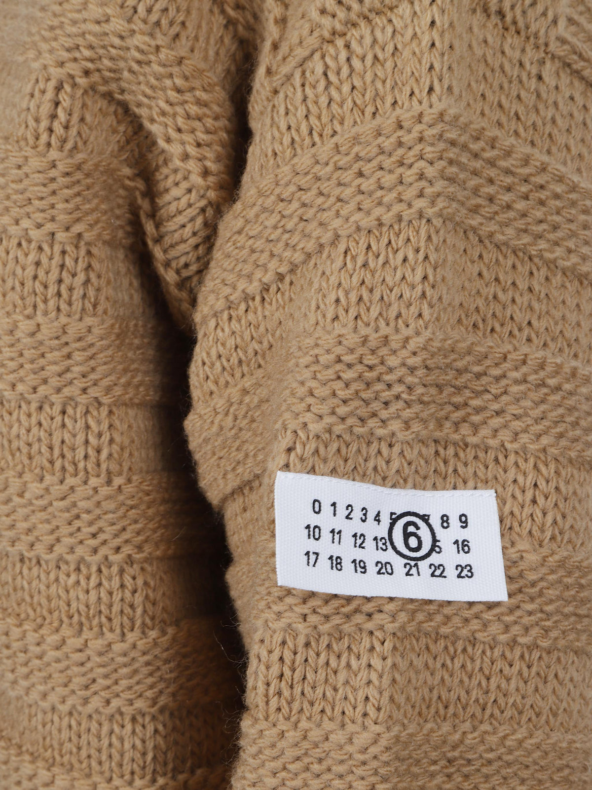 Distressed wool-blend crew-neck sweater