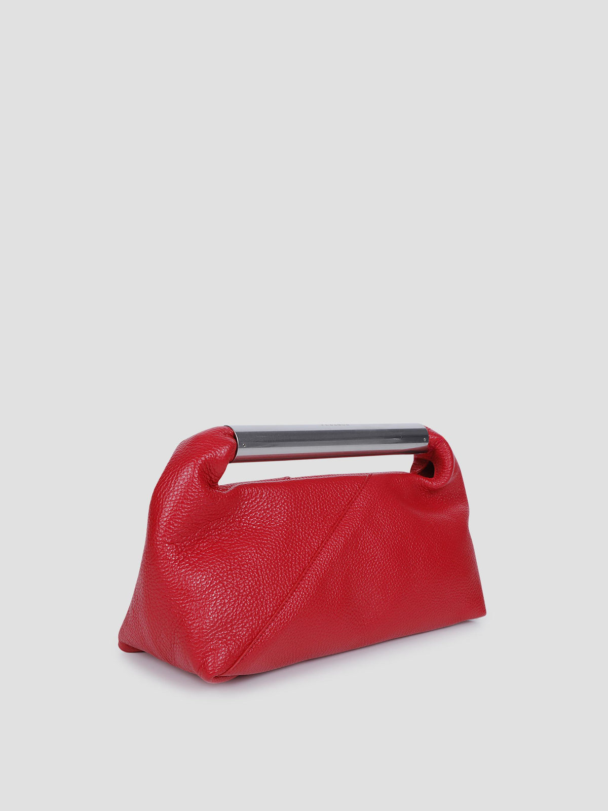 Japanese jewel handle compact leather bag