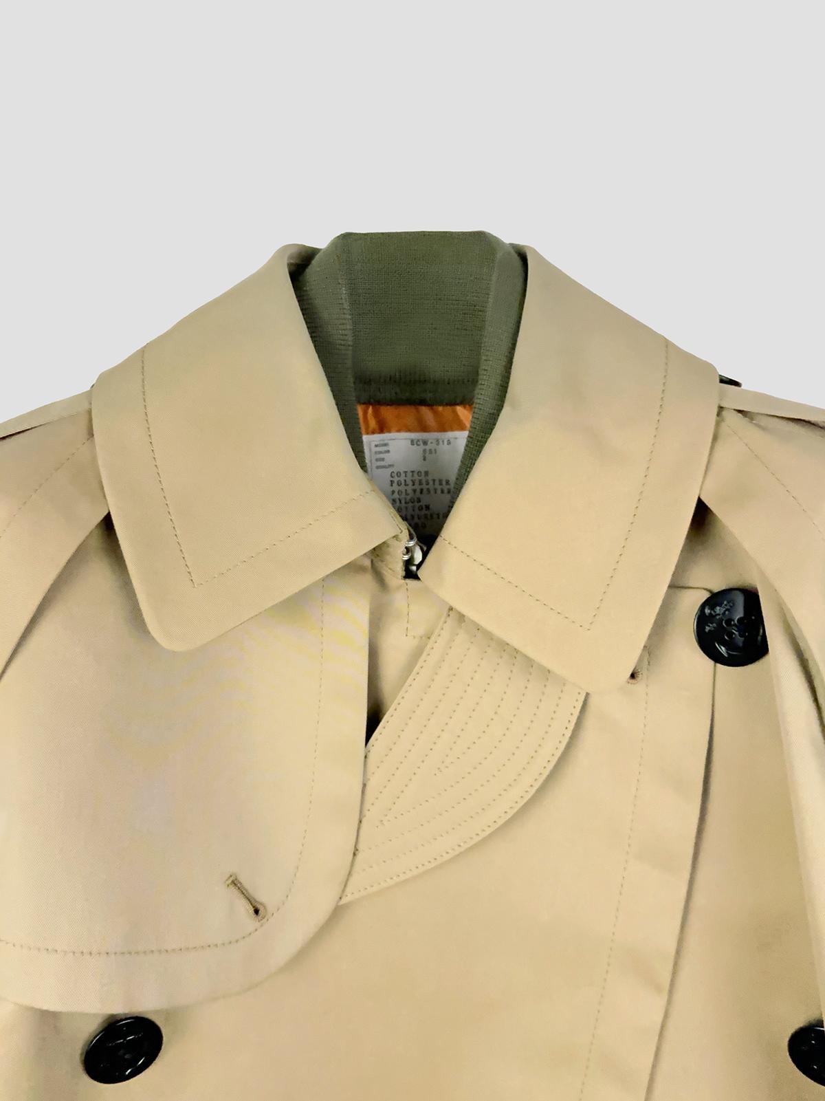 Cotton gabardine x nylon twill blouson