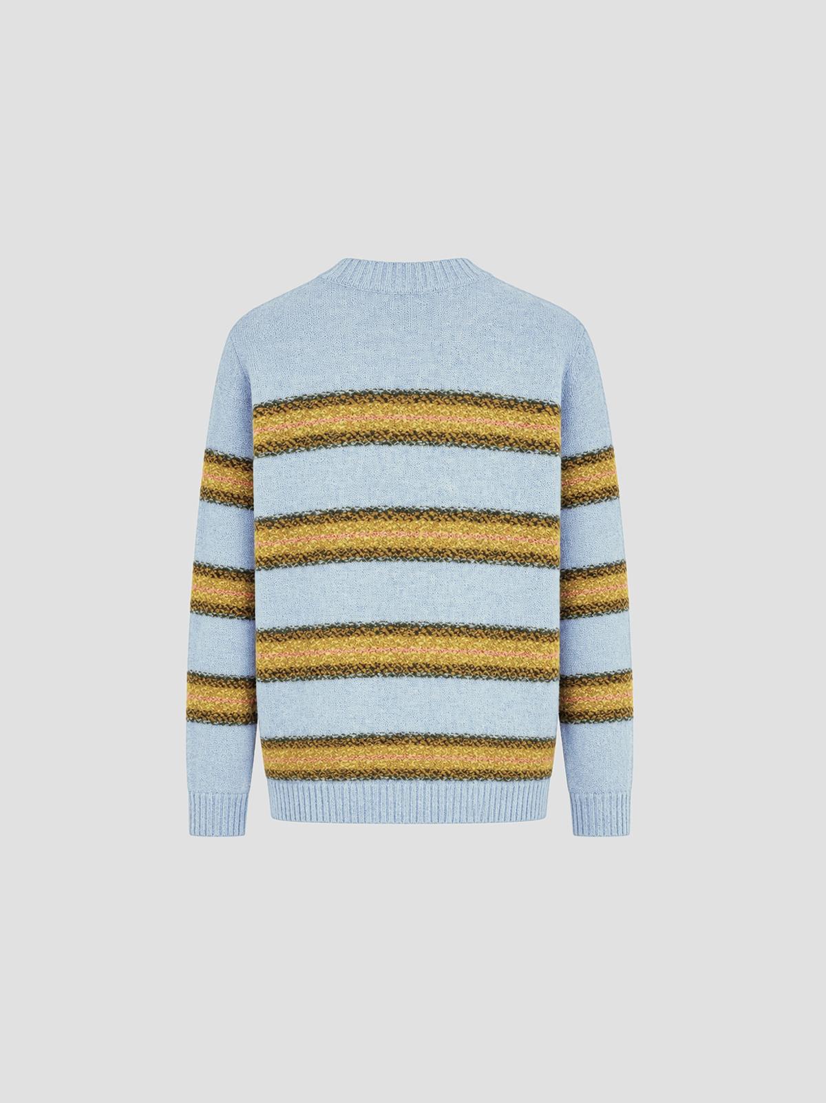 Jacquard wool sweater