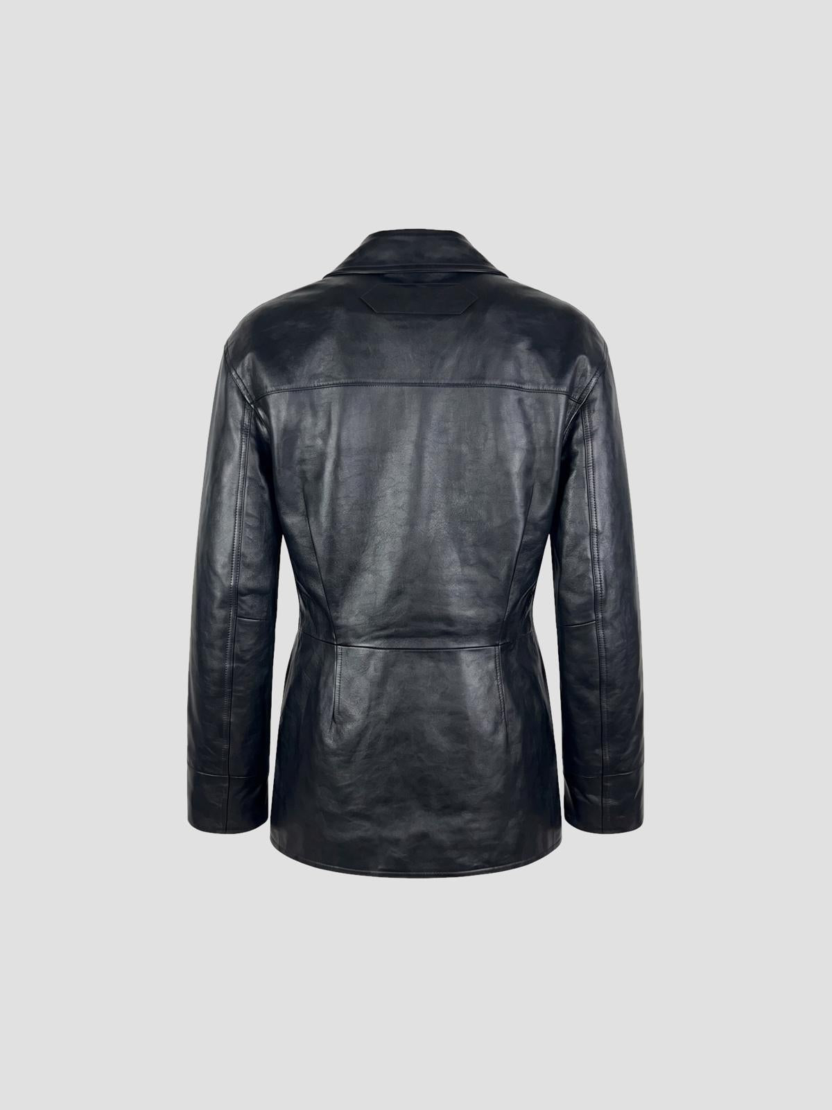 La veste gardian cuir