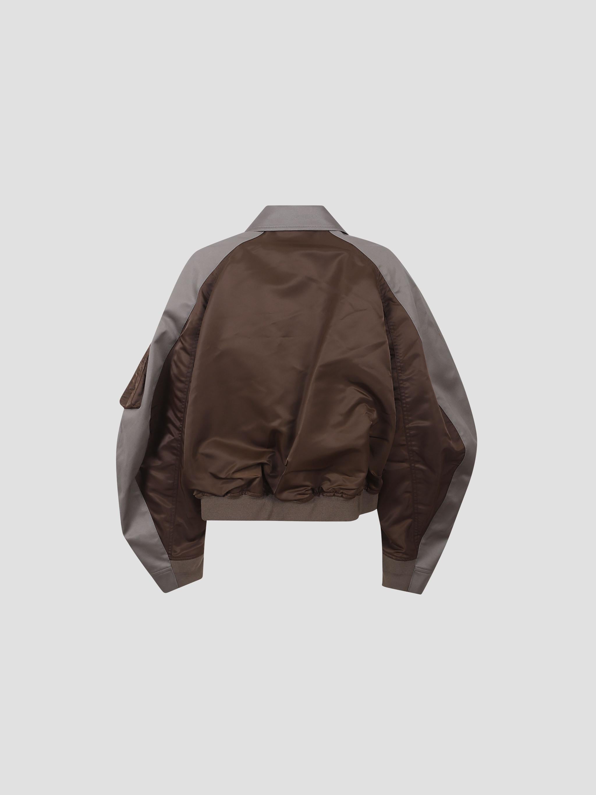 Cotton chino x nylon twill blouson