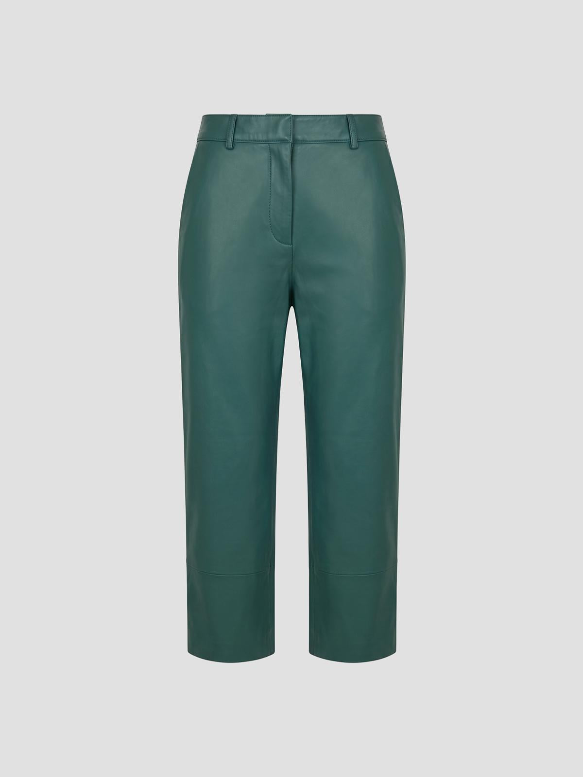 Lior leather capri pants