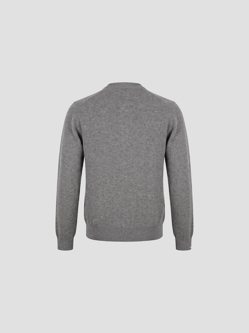 U round-neck cardigan red emblem knit