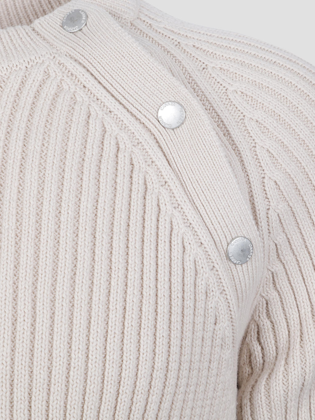 Pier snap-neck cotton sweater