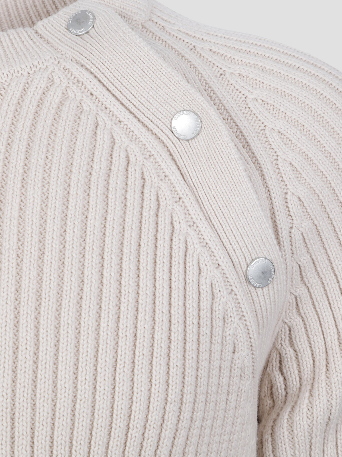 Pier snap-neck cotton sweater