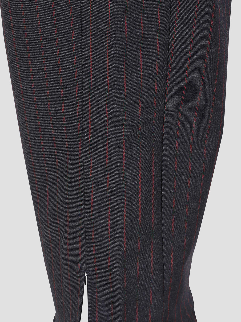 Stretch stripe tailoring capri pants