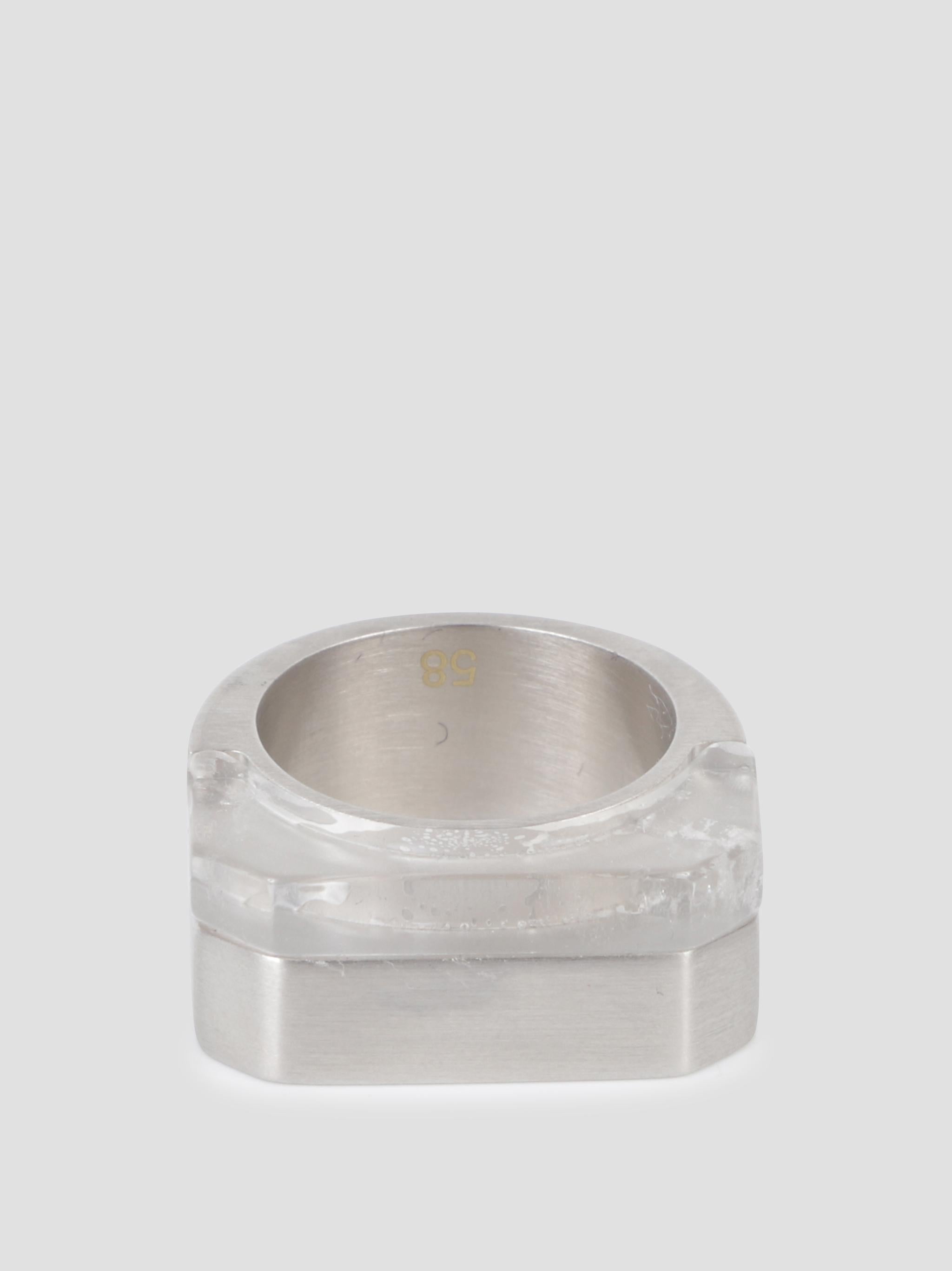 Double crystal hollywood ring