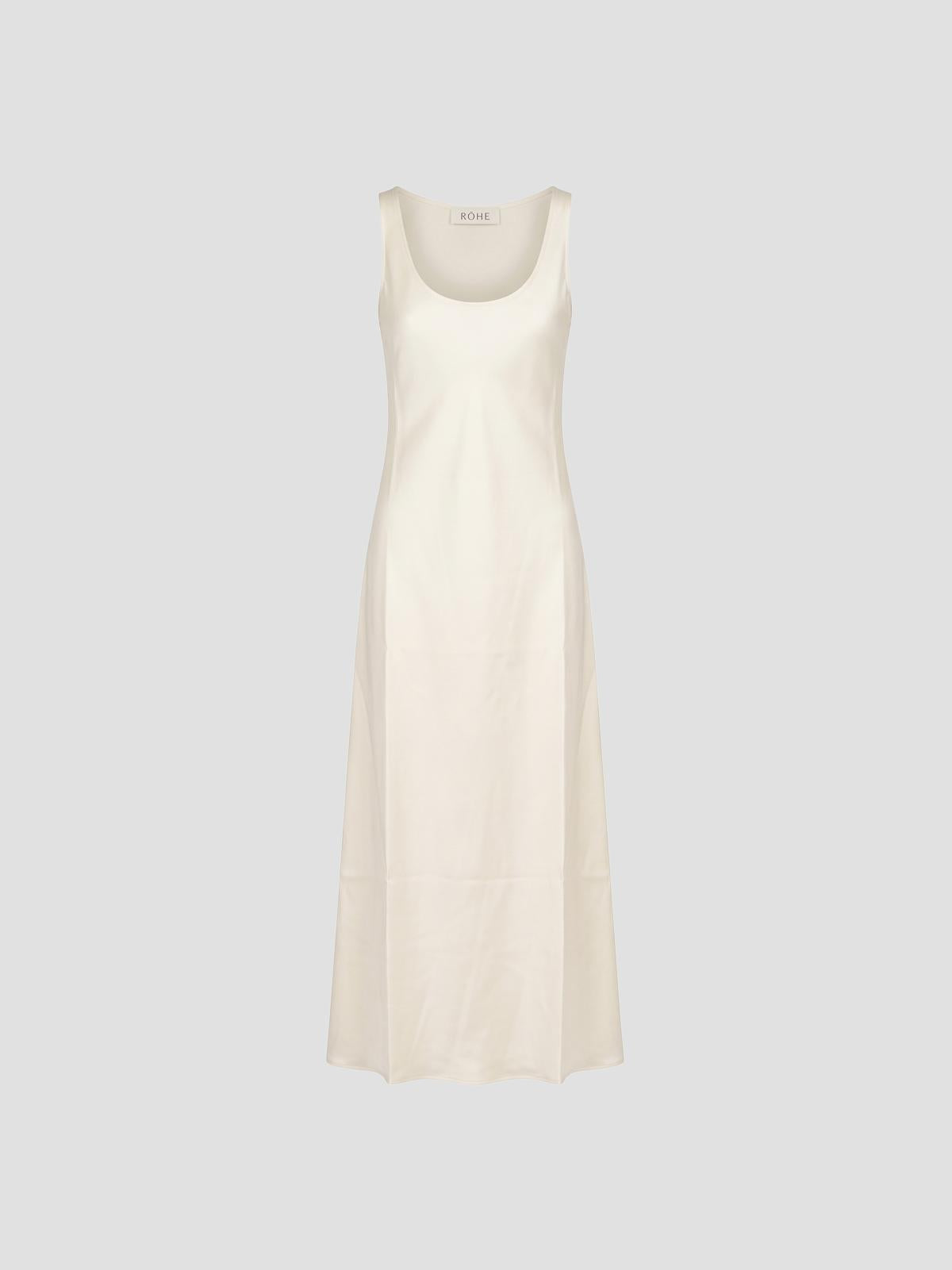 ROHE Scoop neck satin dress – Macondo